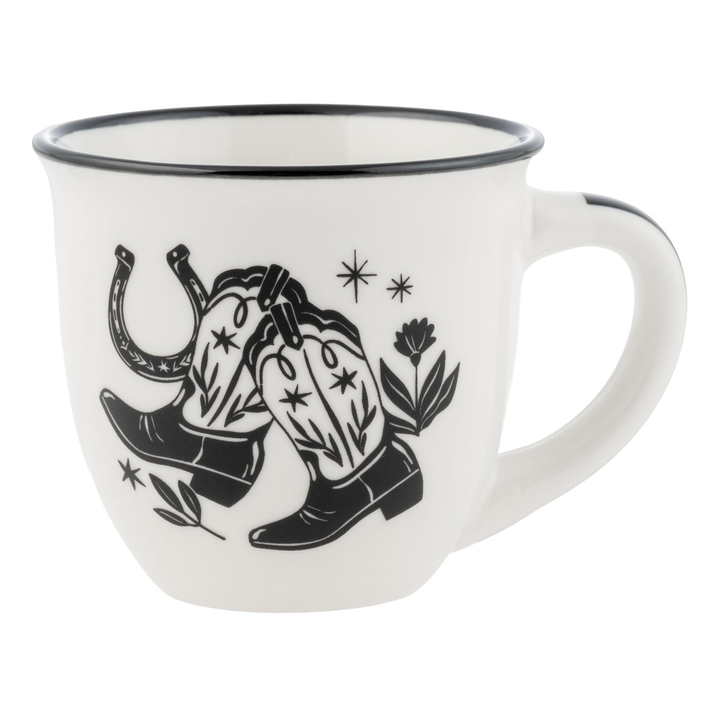 Western Boho B&W Espresso Mug