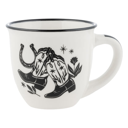 Western Boho B&W Espresso Mug