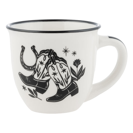 Western Boho B&W Espresso Mug