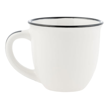 Cat Boho B&W Espresso Mug