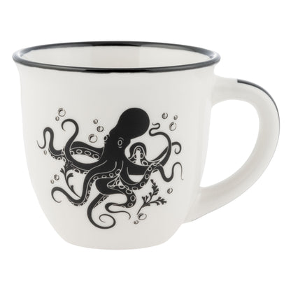Octopus Boho B&W Espresso Mug
