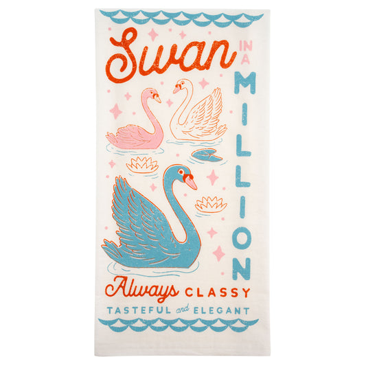 Swan Diner Tea Towel