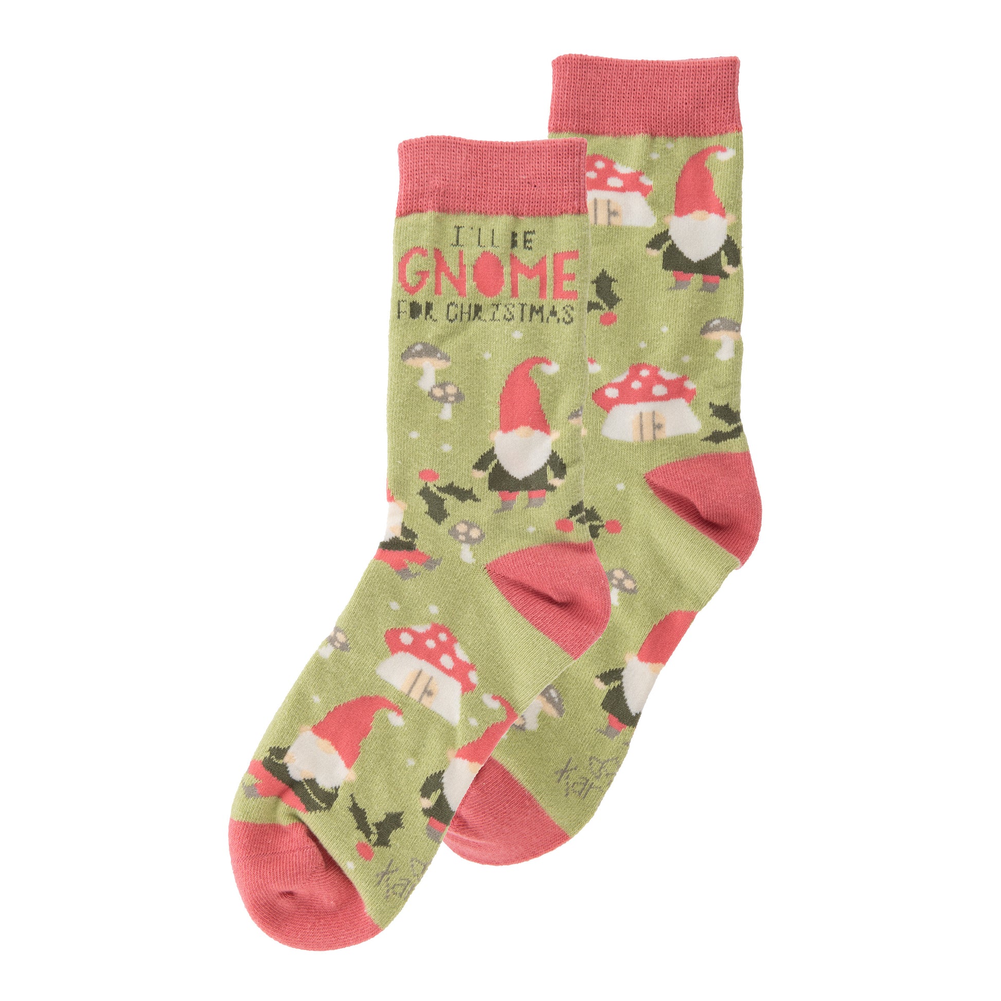 Gnome Holiday Socks