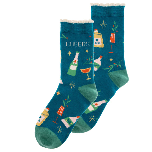 Cheers Holiday Socks