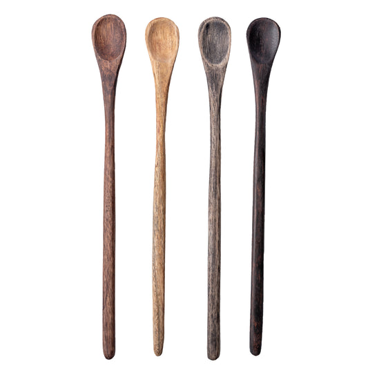 Set of 4 Wood Tasting Spoons Set of 4