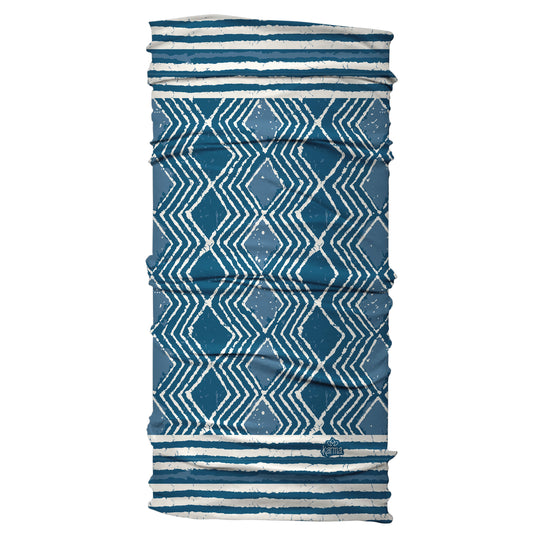 Blue Batik Wide Headband