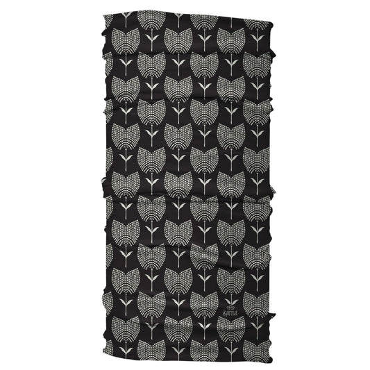 Black Tulip Wide Headband