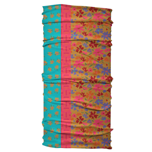 Apricot Split Floral Wide Headband