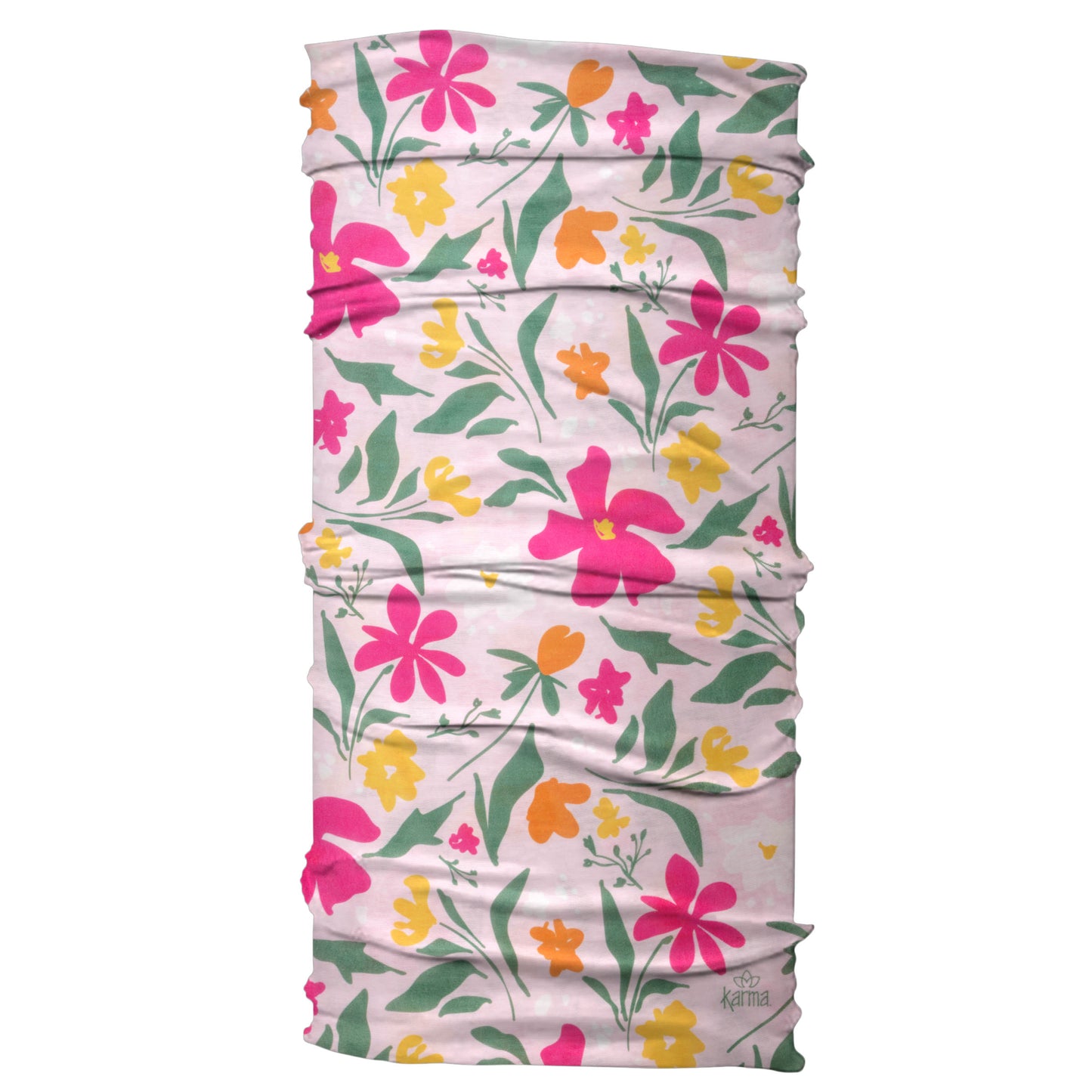 Pink Floral Wide Headbands