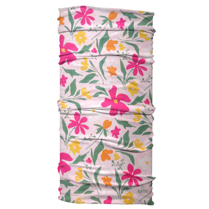 Pink Floral Wide Headbands