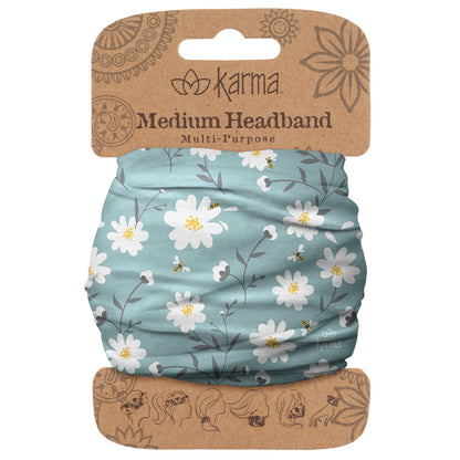 Daisy Medium Headband packaged view. 