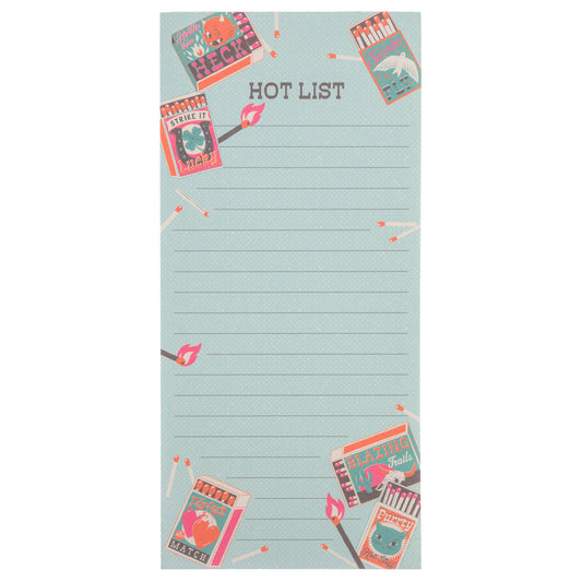 Matches Long Magnetic Notepad
