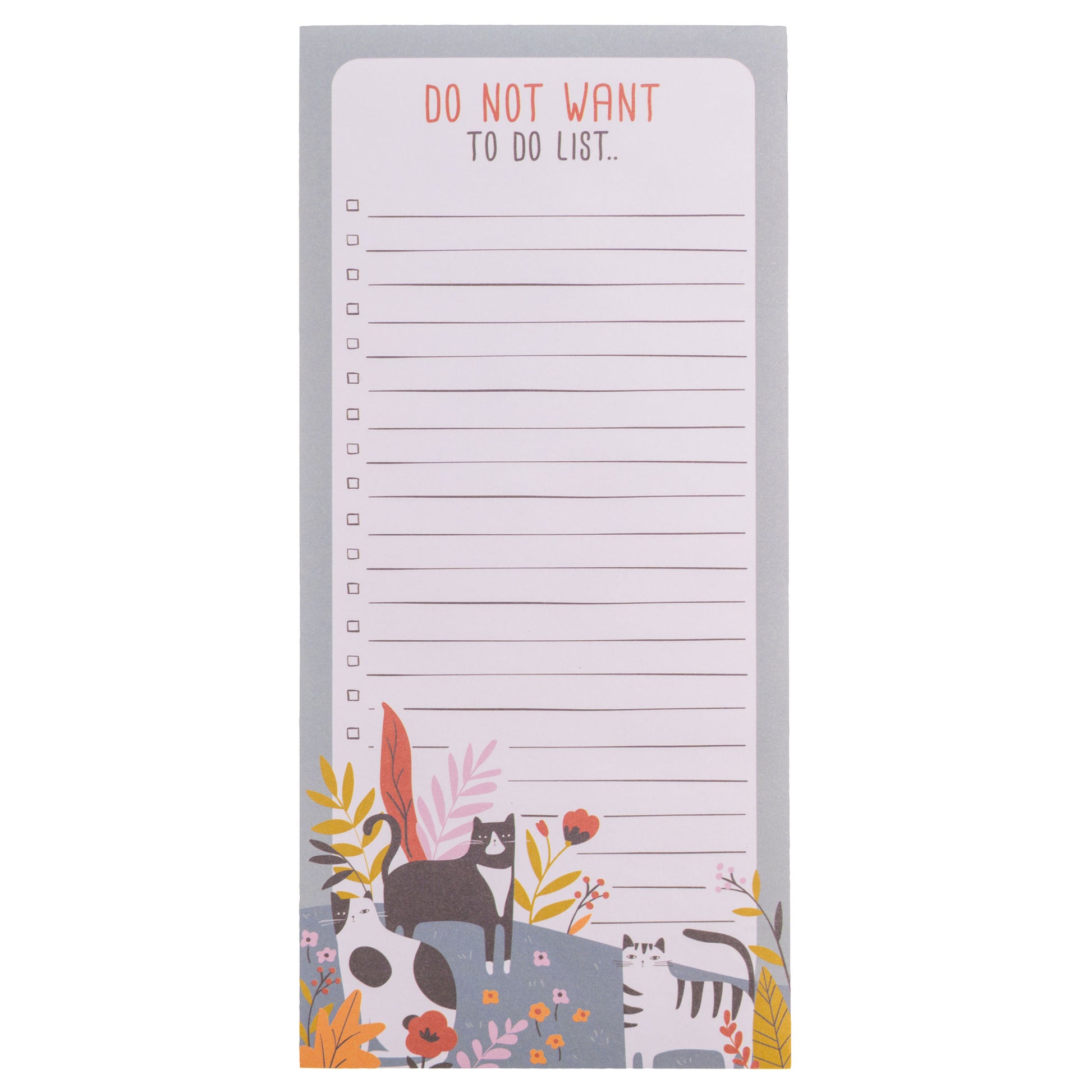 Cat Long Magnetic Notepad