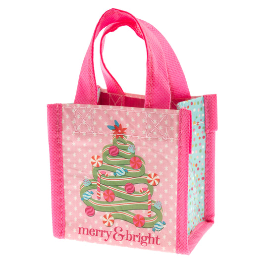 Merry and Bright Holiday Recycled Tiny Gift Bags
