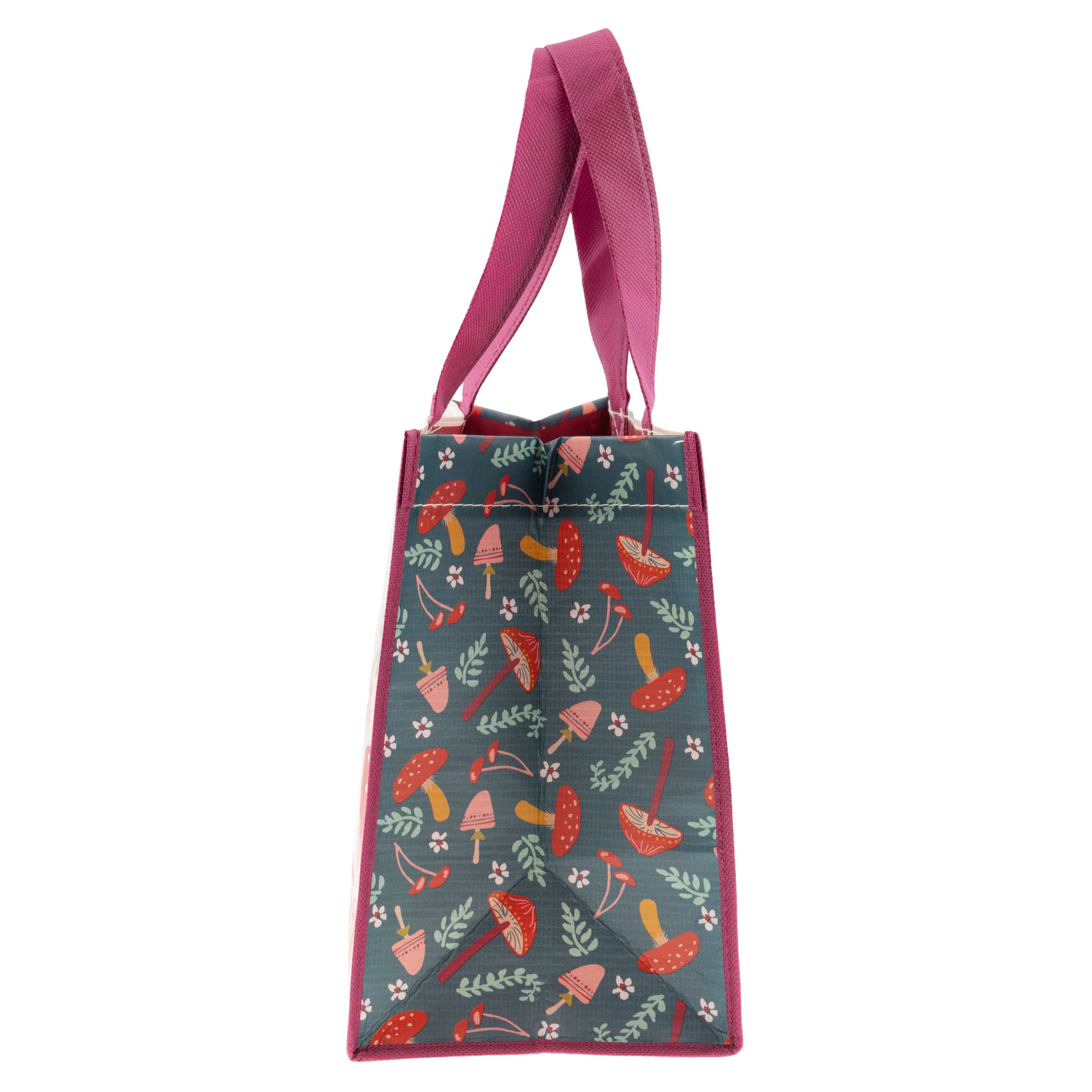 Mushroom Recycled Medium Gift Bag side view. 