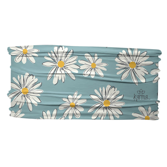 Blue Daisy Thin Headband