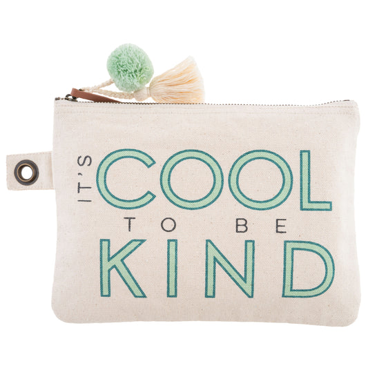Cool To Be Kind Cotton Canvas Carry All