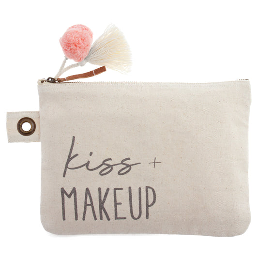 Kiss and Makeup Cotton Canvas Carry All