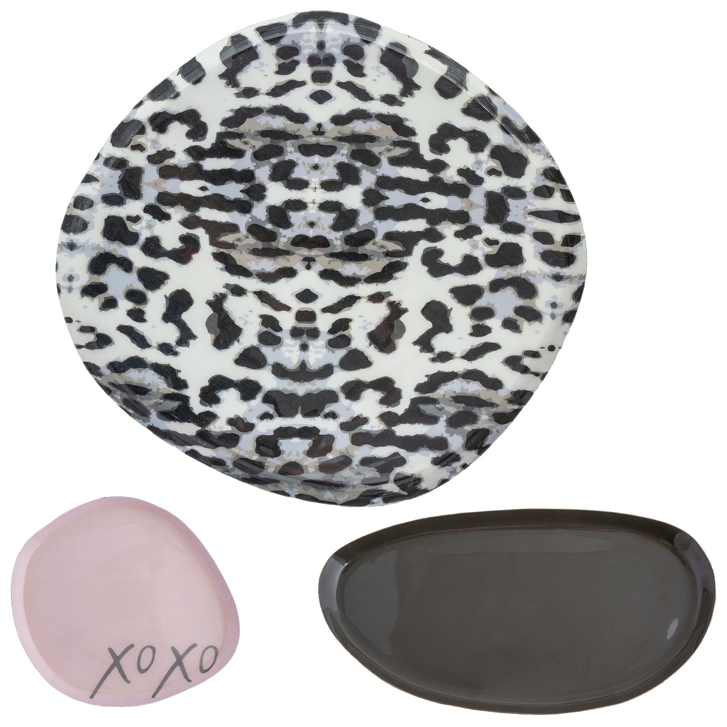 Leopard Enamel Tray Set
