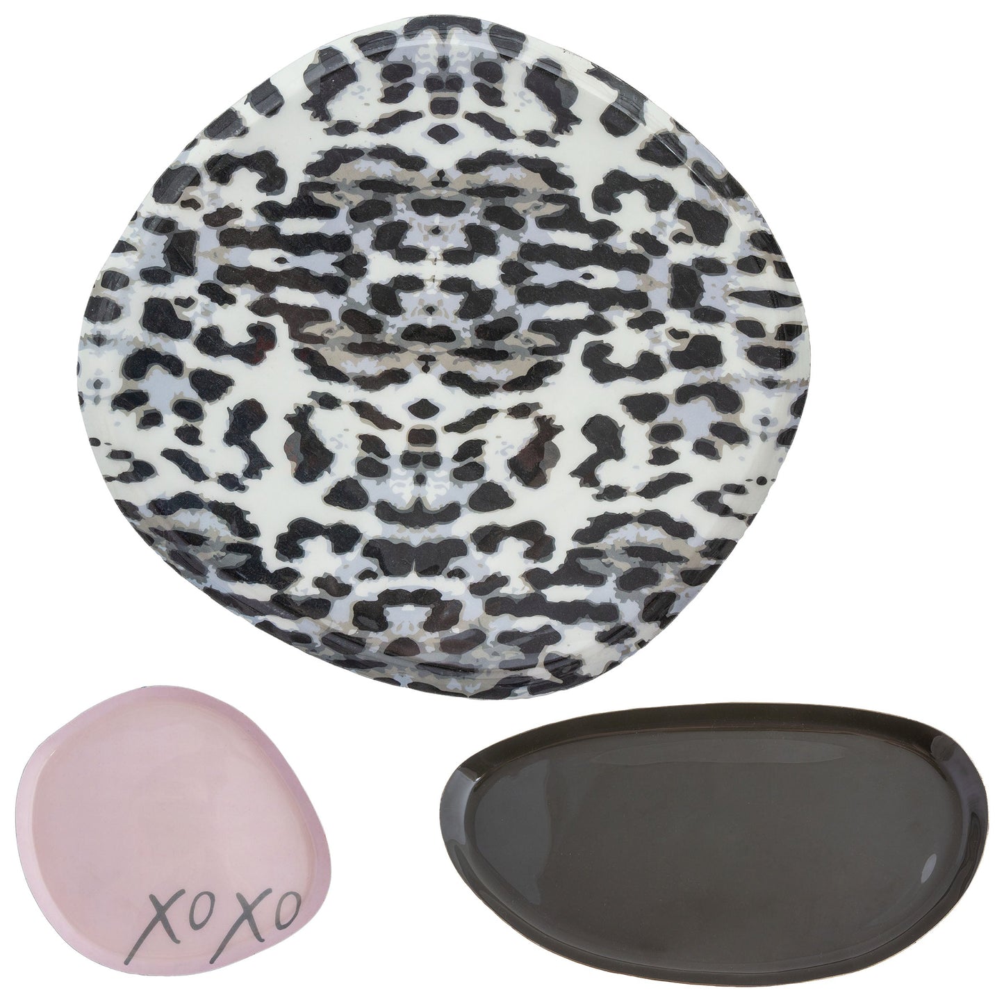 Leopard Enamel Tray Set
