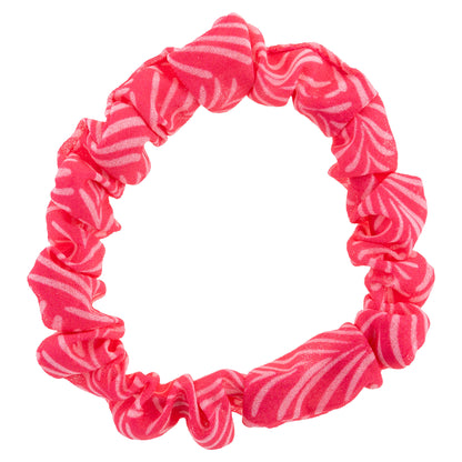 Blush Floral Slim Scrunchies pink scrunchie view. 