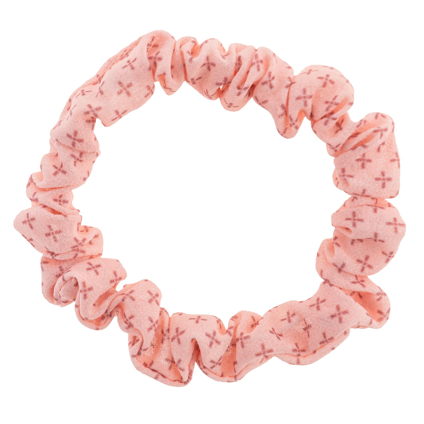 Wildflower Slim Scrunchies pink scrunchie view. 