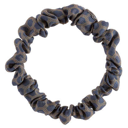 Bee Slim Scrunchies honeycomb black and yellow scrunchie view. 