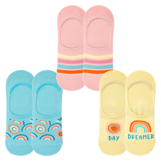 Rainbow No Show Socks