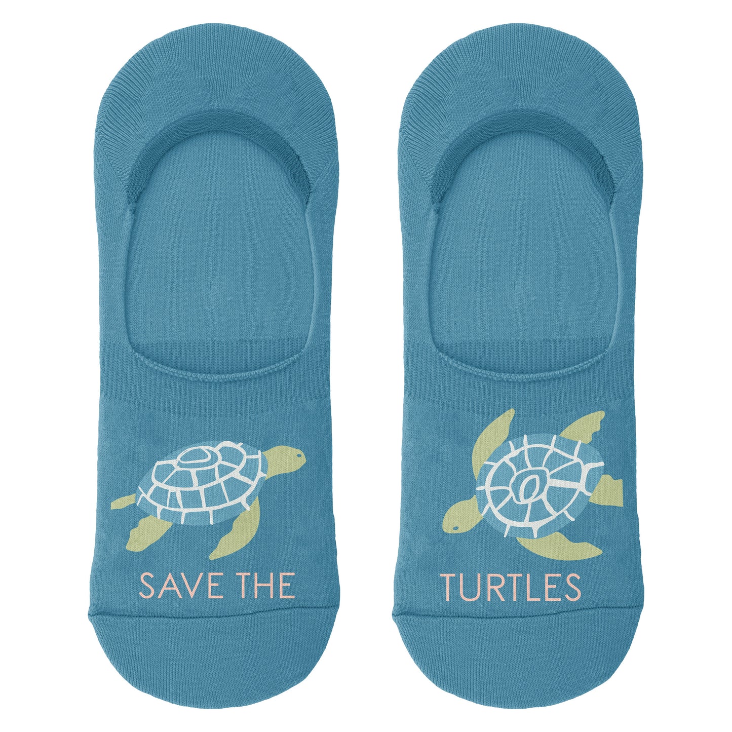 Turtle No Show Socks turtle sock view. 
