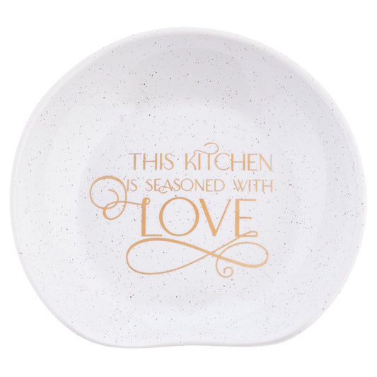 The Kitchen is Seasoned Chic Spoon Rest