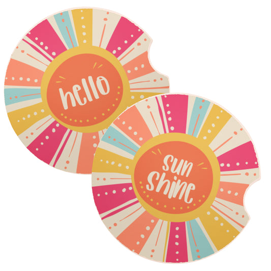 Hello Sunshine Car Coasters