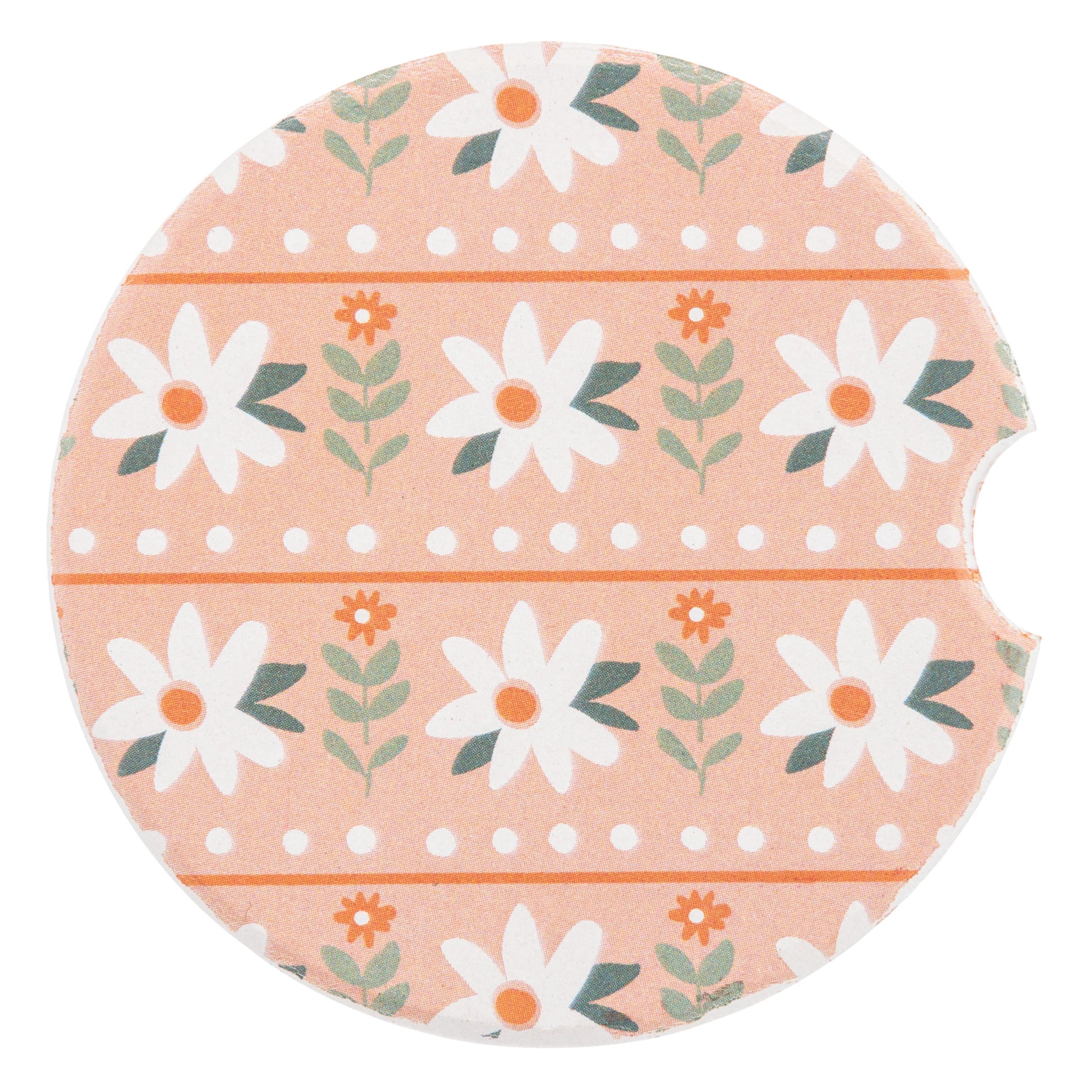 Boots Car Coasters floral coaster view. 