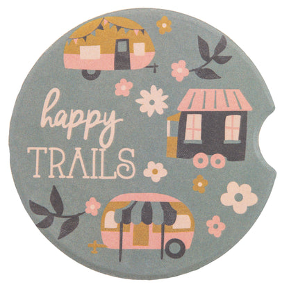 Camper Car Coasters happy trails coaster view. 