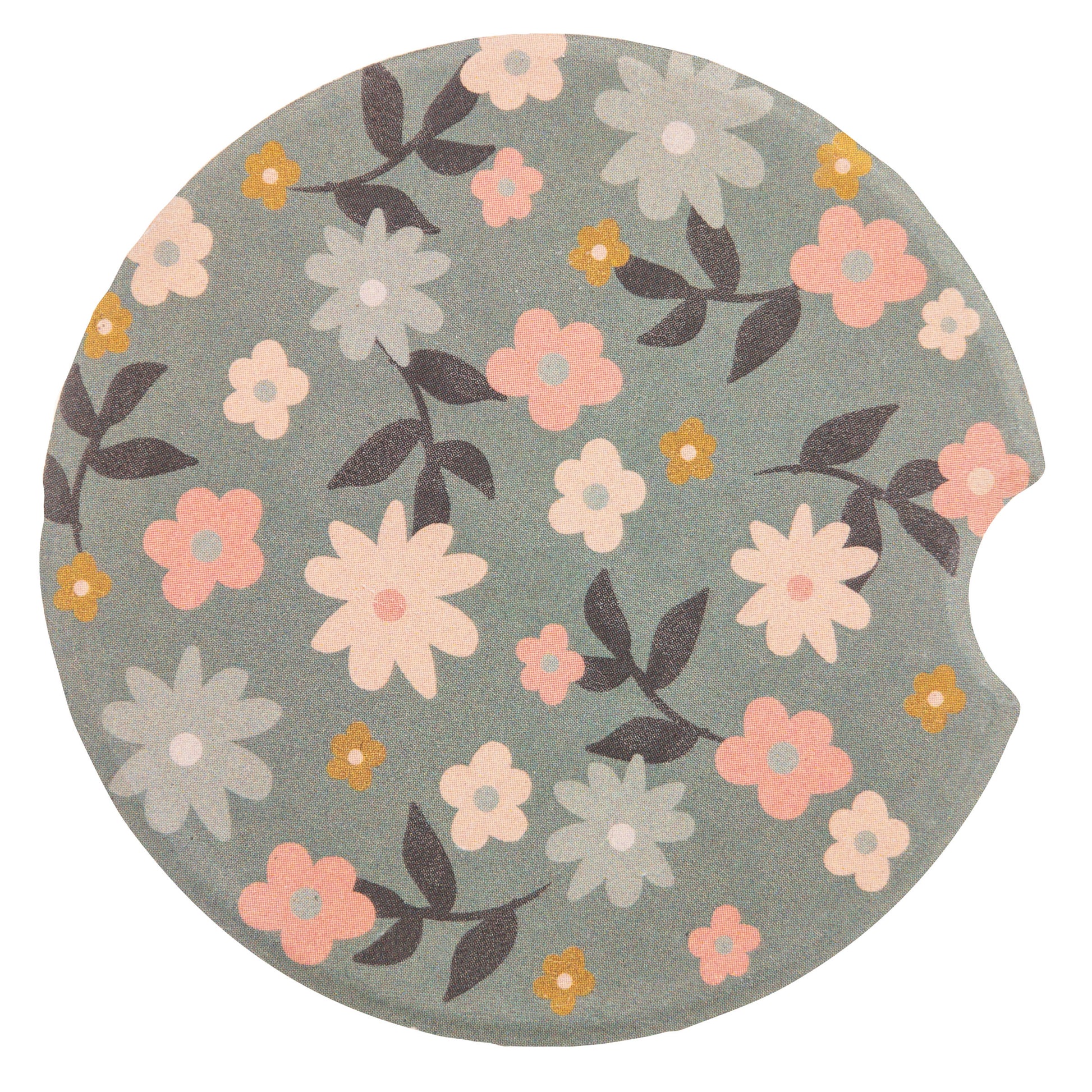 Camper Car Coasters floral coaster view. 