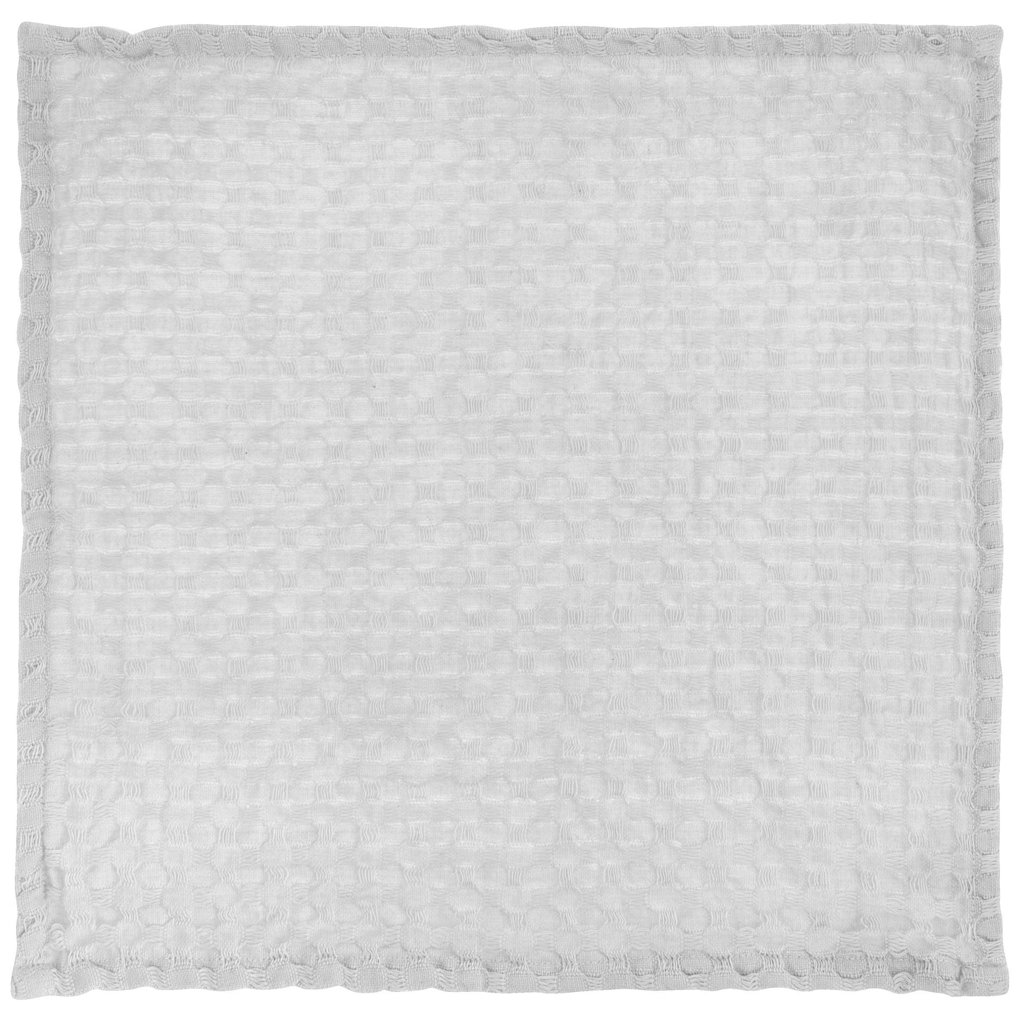 Home Waffle Weave Dishcloth Set With Canvas Holder light gray dishcloth view. 