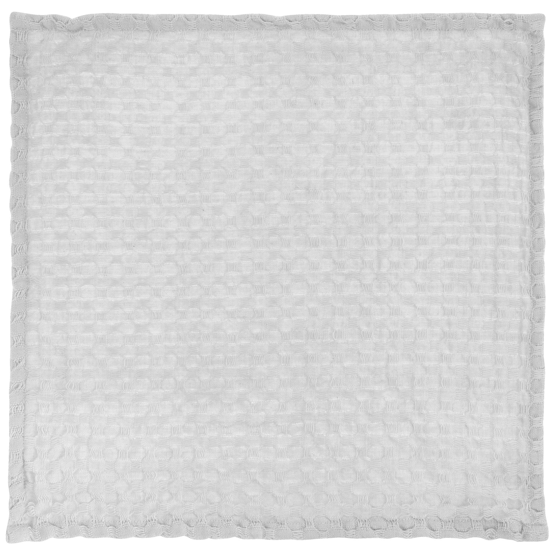 Home Waffle Weave Dishcloth Set With Canvas Holder light gray dishcloth view. 