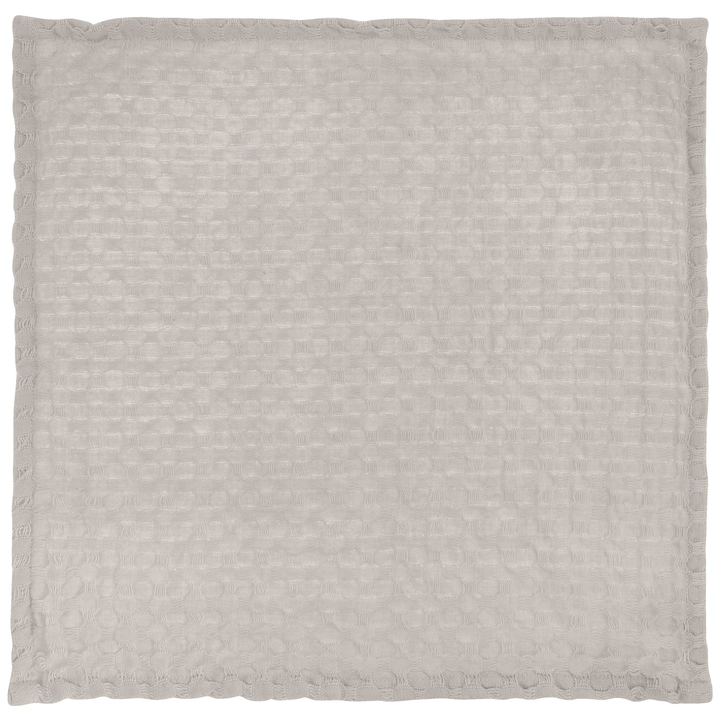 Home Waffle Weave Dishcloth Set With Canvas Holder light gray dishcloth view. 