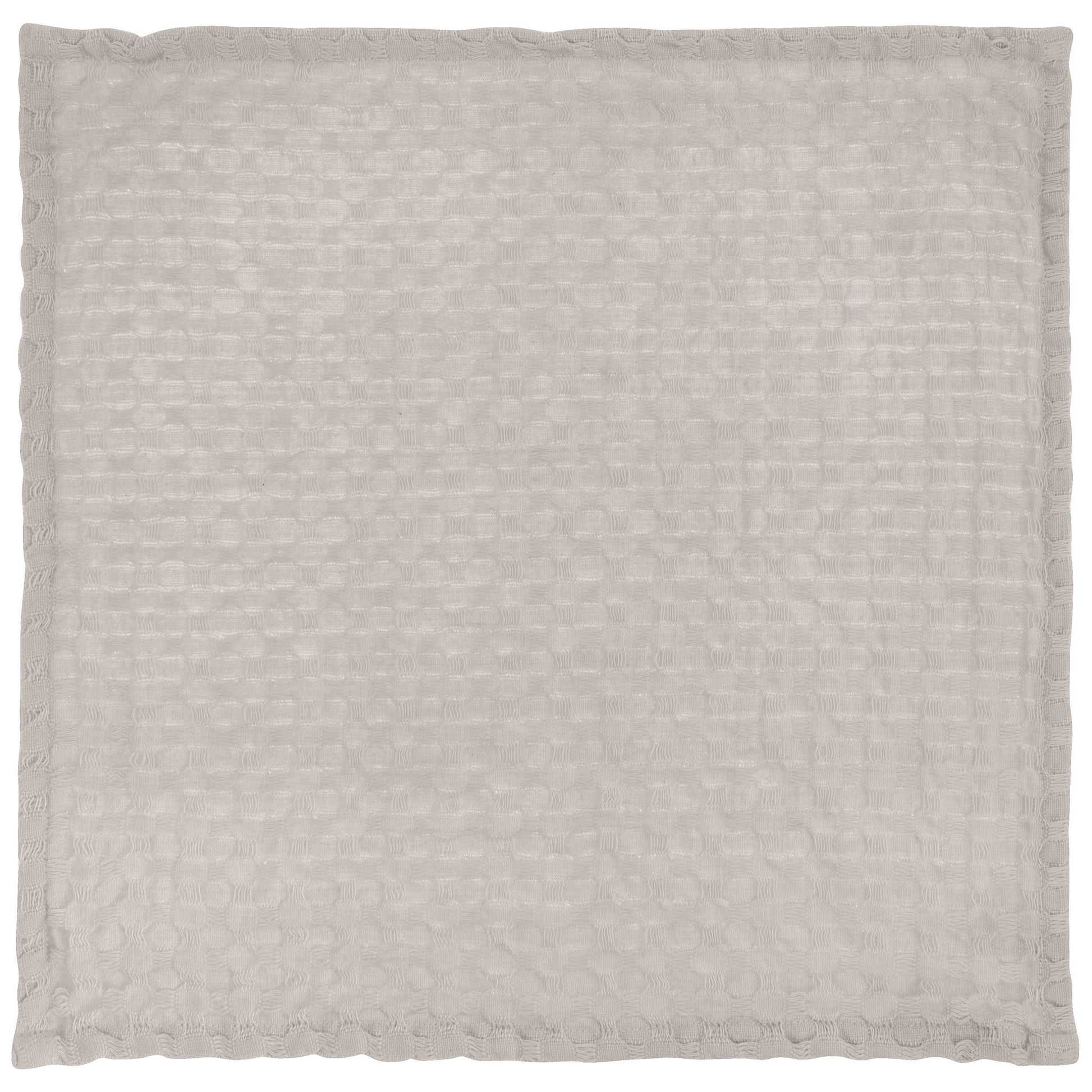 Home Waffle Weave Dishcloth Set With Canvas Holder light gray dishcloth view. 