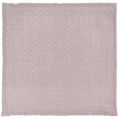 Happy Everything Waffle Weave Dishcloth Set With Canvas Holder pale purple dishcloth view. 