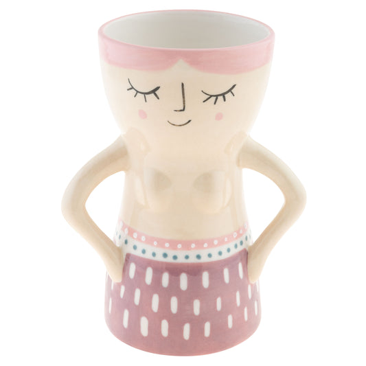 Lilac Reyna Busty Lady Vases
