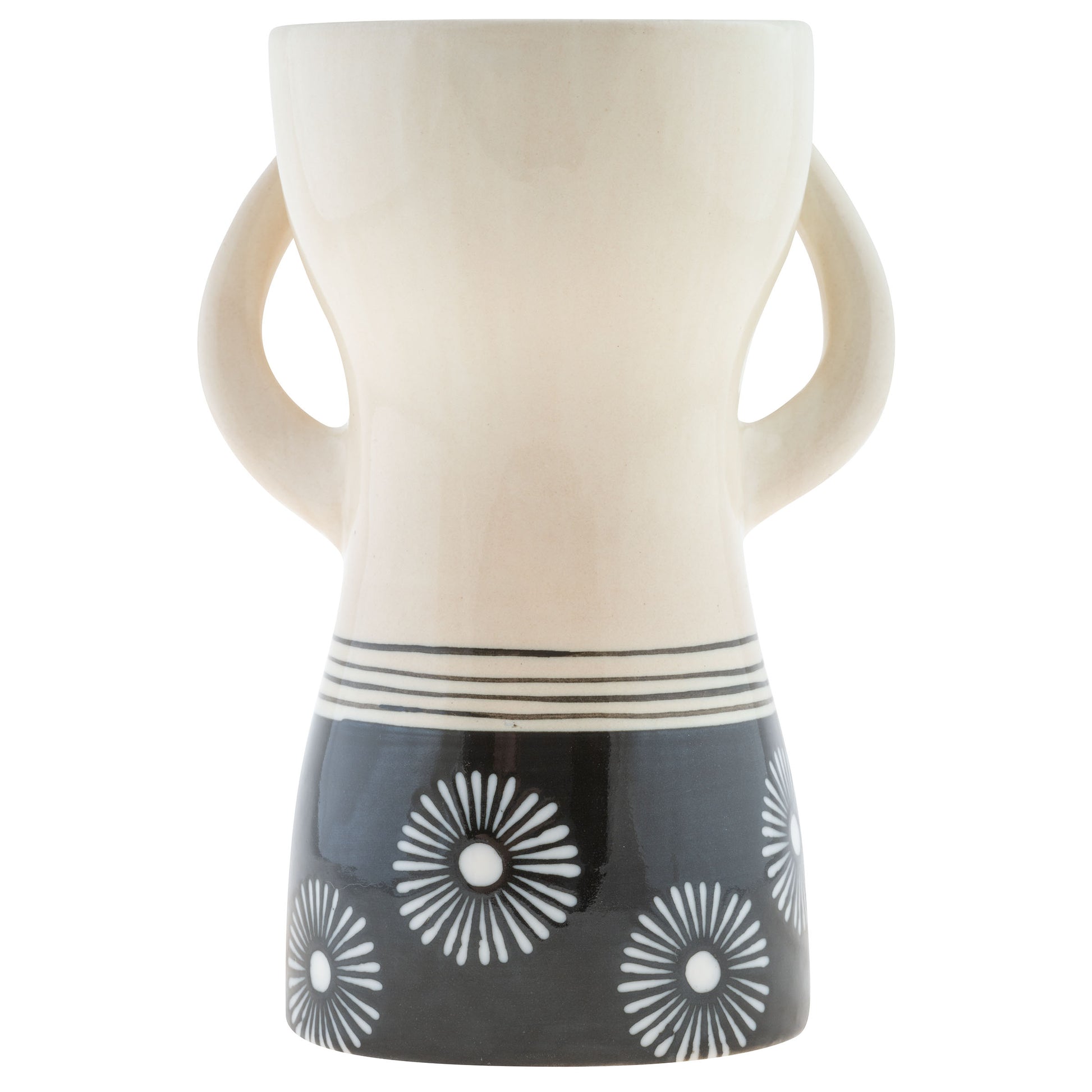 Ink Floral Reyna Busty Lady Vases back view. 