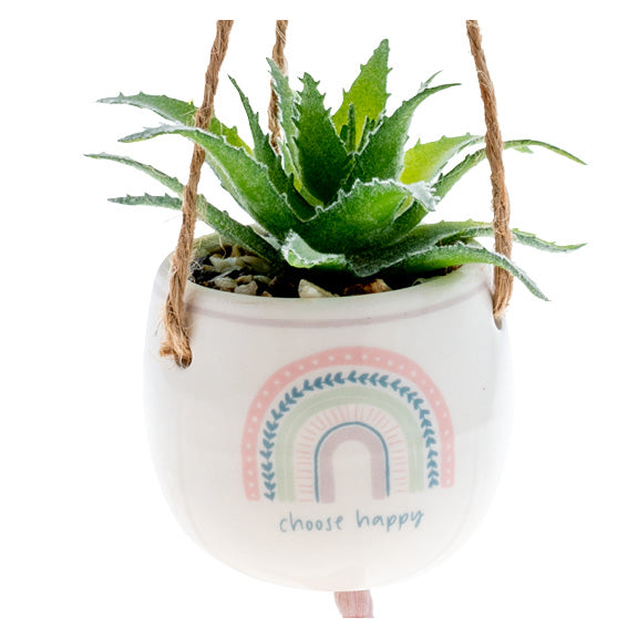 Choose Happy Hanging Succulent Pot