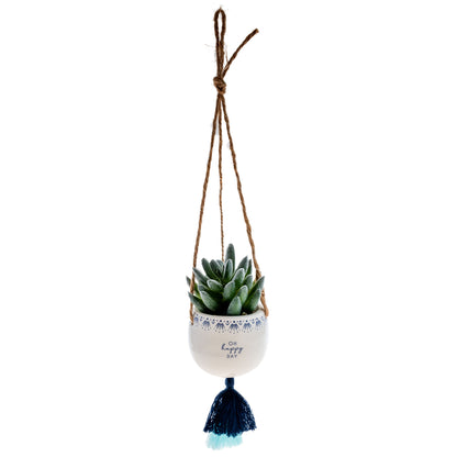 Oh Happy Day Hanging Succulent Pot