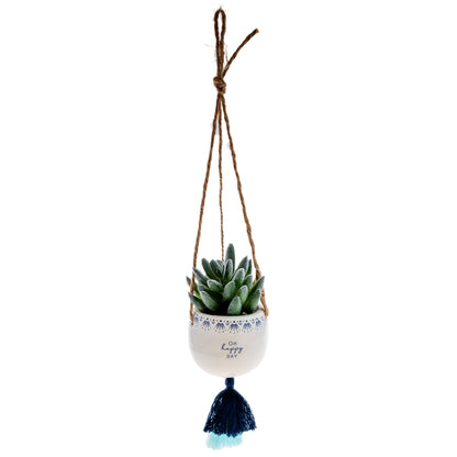 Oh Happy Day Hanging Succulent Pot