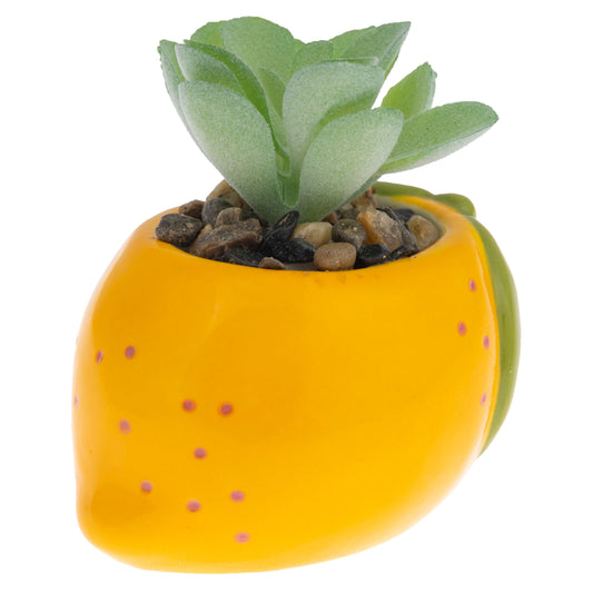 Lemon Shaped Succulent Pot