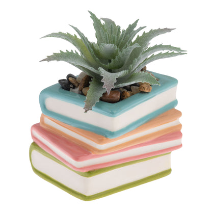 Books Shaped Succulent Pot