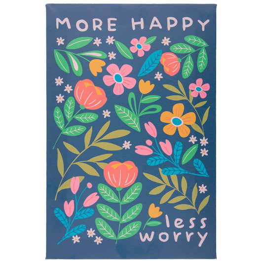 More Happy 11.75 X 7.75 Canvas Wall Art