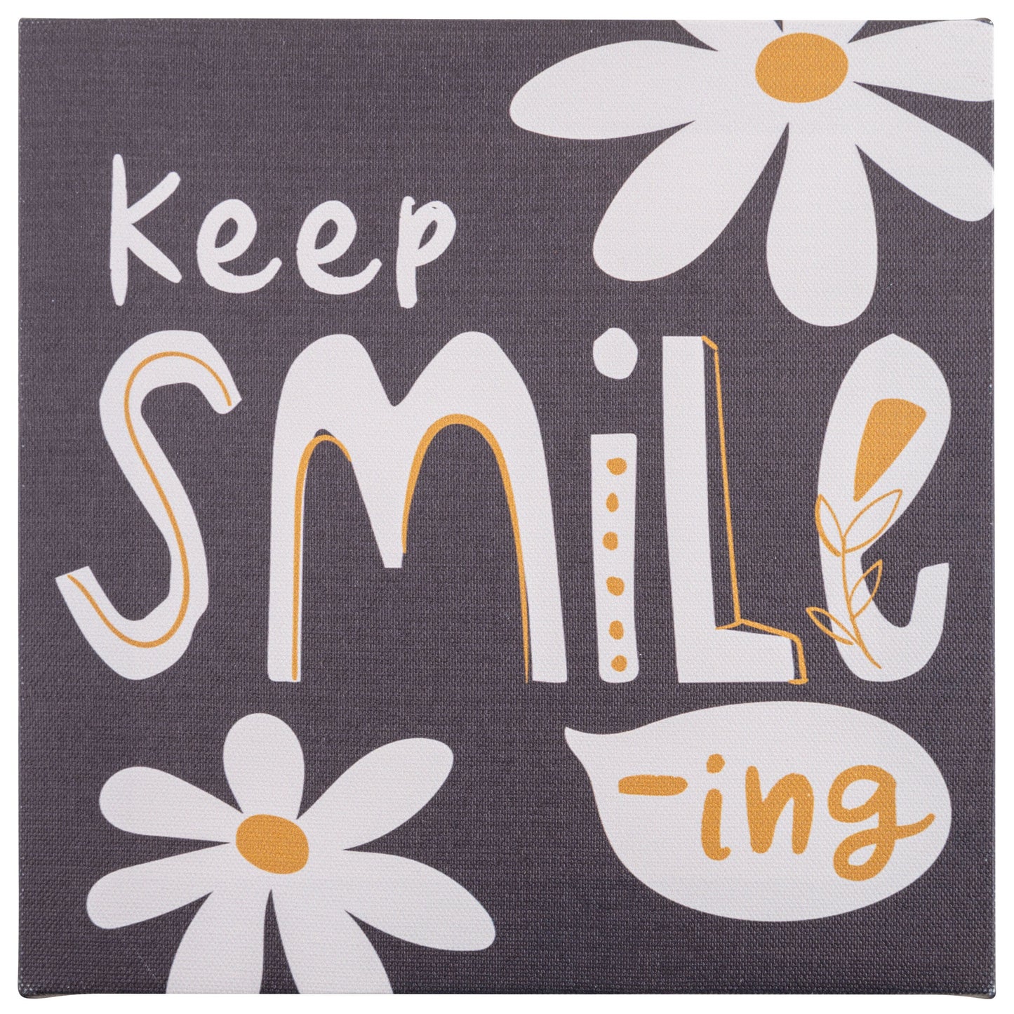 Keep Smiling 7.75 X 7.75 Canvas Wall Art