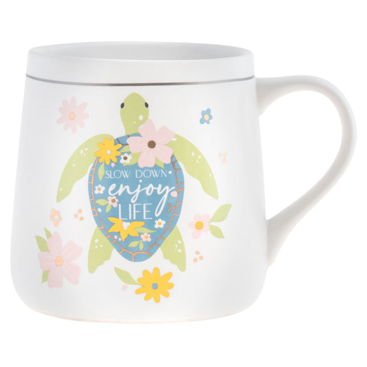 Turtle Flora Mug