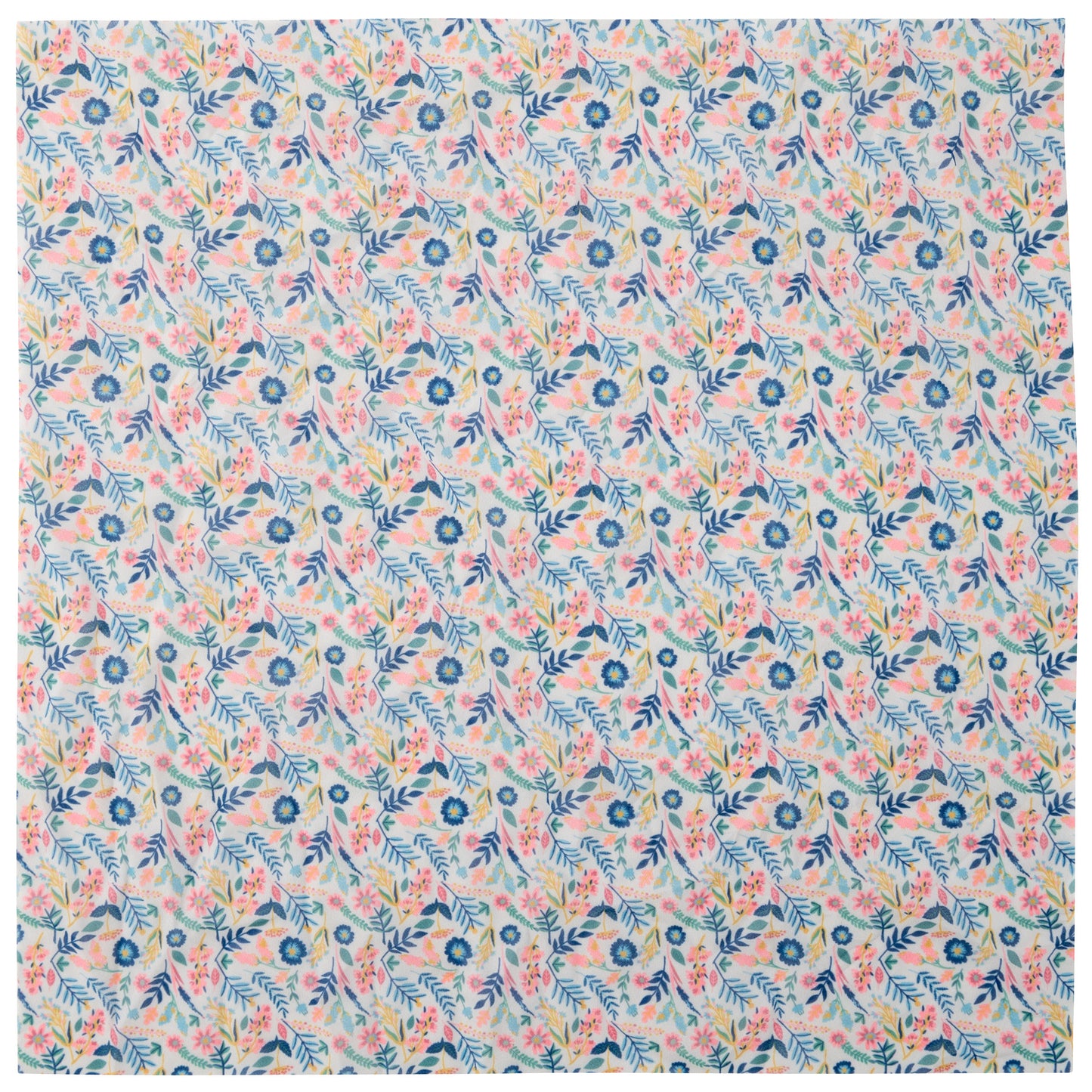 Fresco Floral Hair Scarves, scarf unfolded view. 